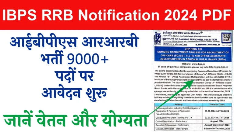 IBPS RRB Notification 2024 PDF