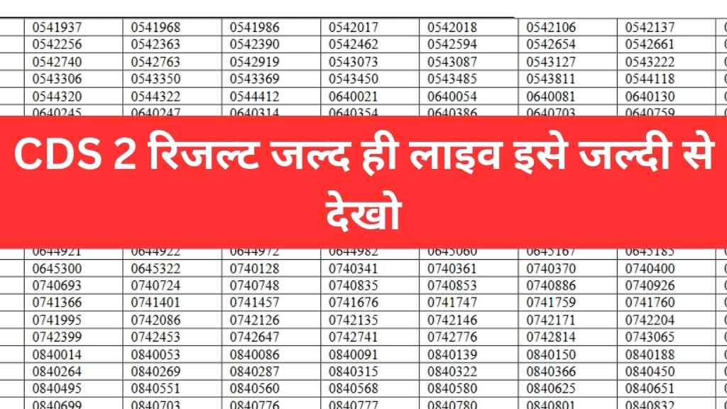 CDS 2 Result 2024