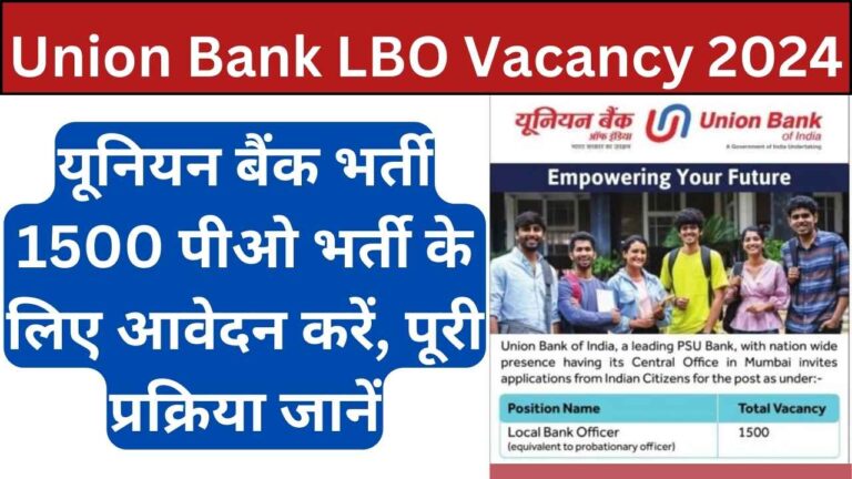 Union Bank LBO Vacancy 2024