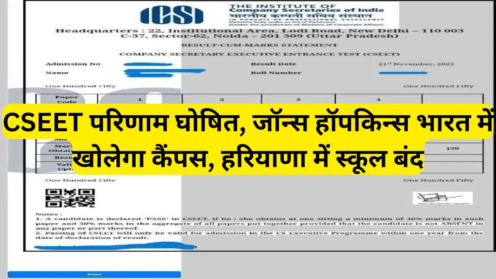 CSEET Result 2024