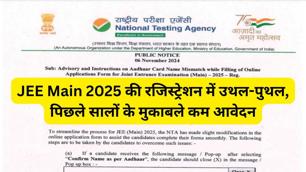 JEE Main 2025 registration issues